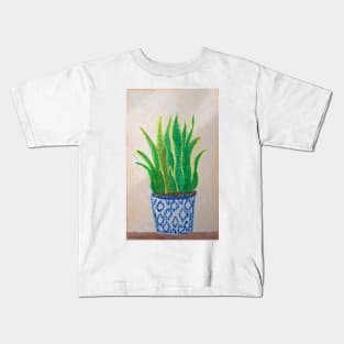 Snake plant house plant Kids T-Shirt